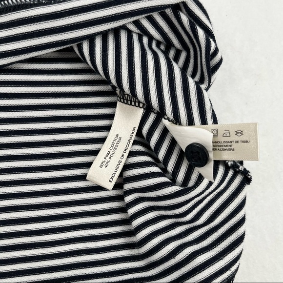 CUTTER & BUCK Norte Dame Polo Black/White Stripe Logo on chest size: XL - Picture 3 of 8